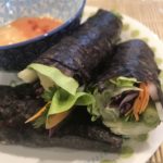 Image or salad wrapped in nori