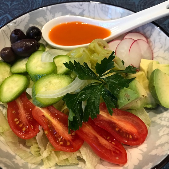 French, salad, dressing