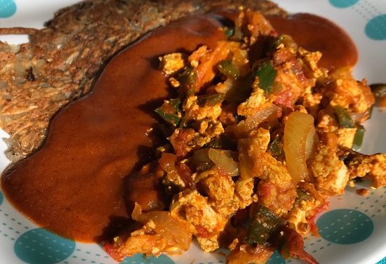 Migas – Mexican scrambled tofu eggs