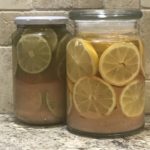 Preserved limes and lemons in salt, lemons, limes, preserved