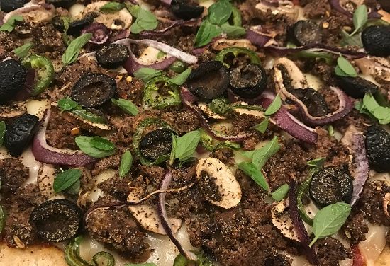 Eggplant Supreme Pizza