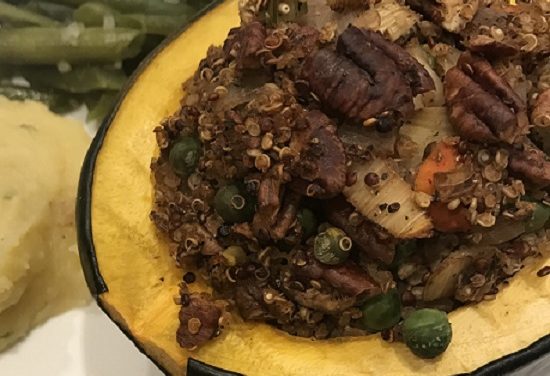 Acorn Squash with Quinoa stuffing