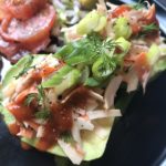 Image of parsnip "crab" salad