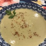 Image of artichoke leek creamy soup