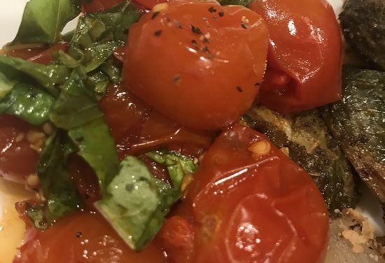 Roasted Campari Tomatoes with Basil