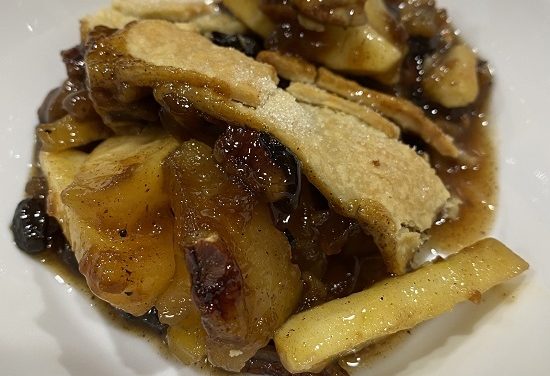 Mince meat, apple-pecan pie