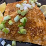 Image of baked salmon with a maple ginger glaze