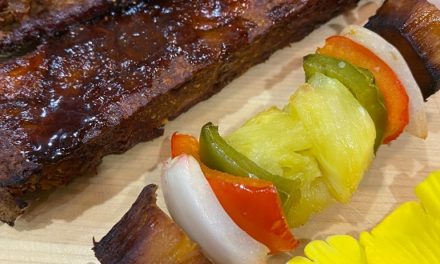 BBQ ribs vegan with jackfruit