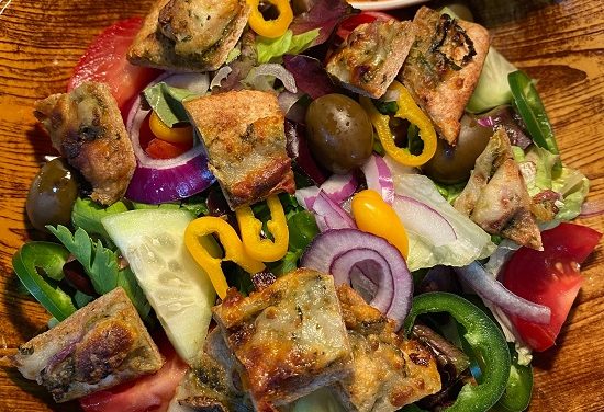 Salad with Pizza Croutons NRN