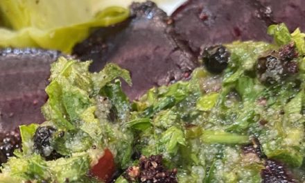 Chimichurri Sauce with olives