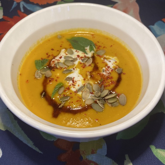 Image of pumpkin ginger curry soup