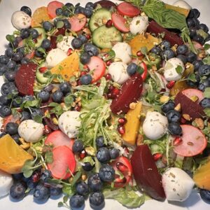 Beet and blueberry salad